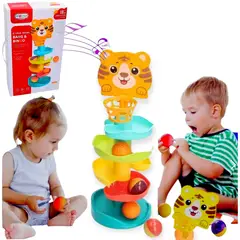 GENERICO - Juego Didáctico Montessori Tobogán Apilables De Pelotas