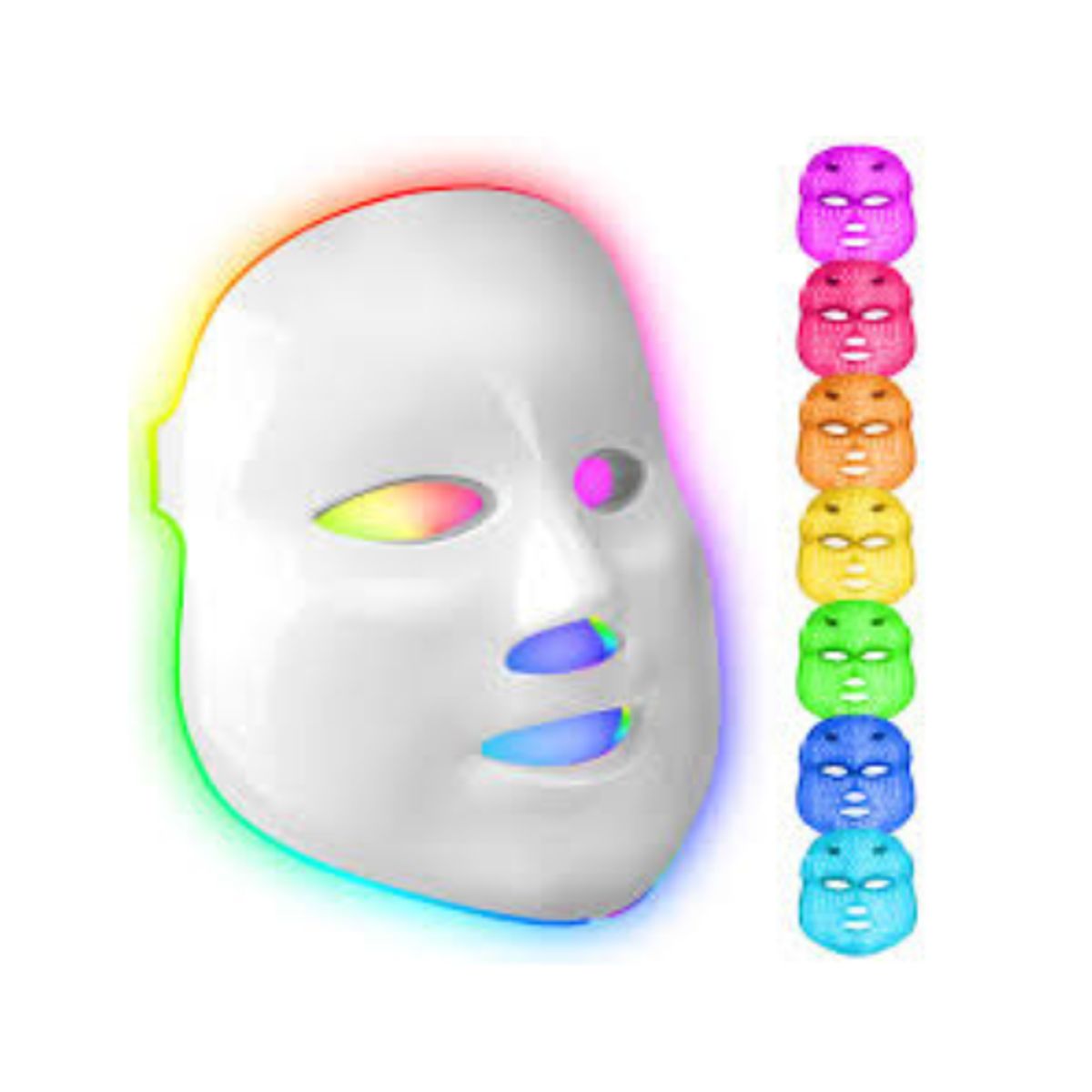 MOVI - Máscara LED Facial 7 Colores Antiarrugas, Acné y Manchas