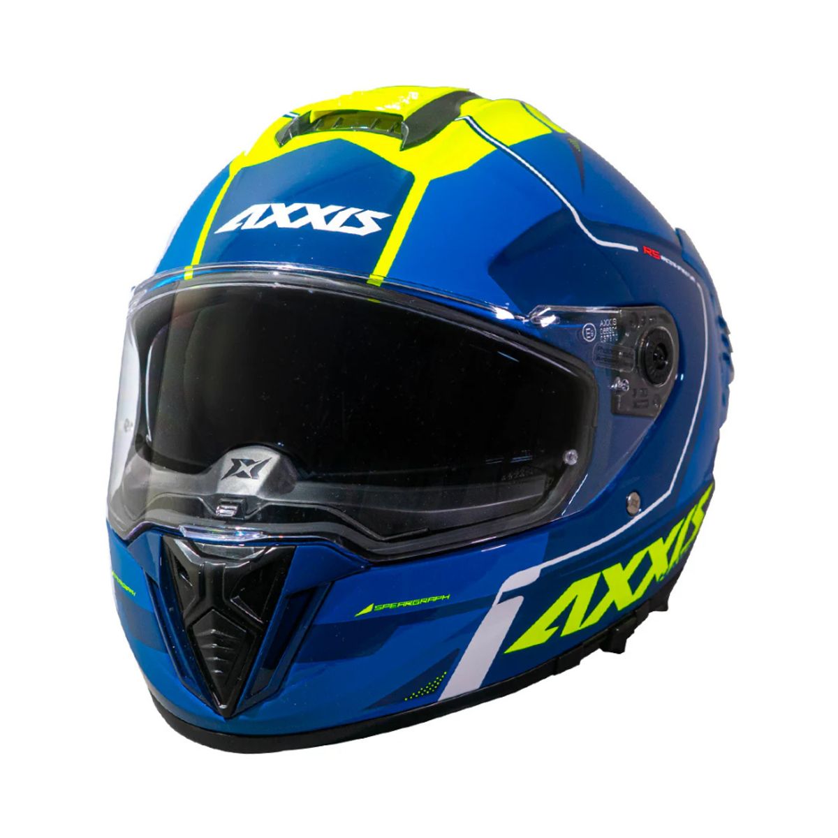 AXXIS - Casco Axxis Hawk SV Spear C13 Amarillo Fluor Brillo