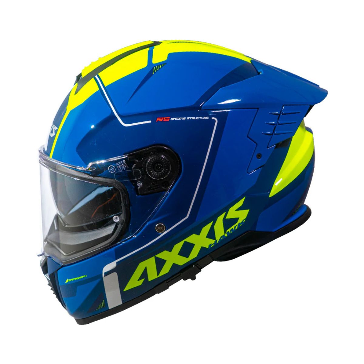 AXXIS - Casco Axxis Hawk SV Spear C13 Amarillo Fluor Brillo
