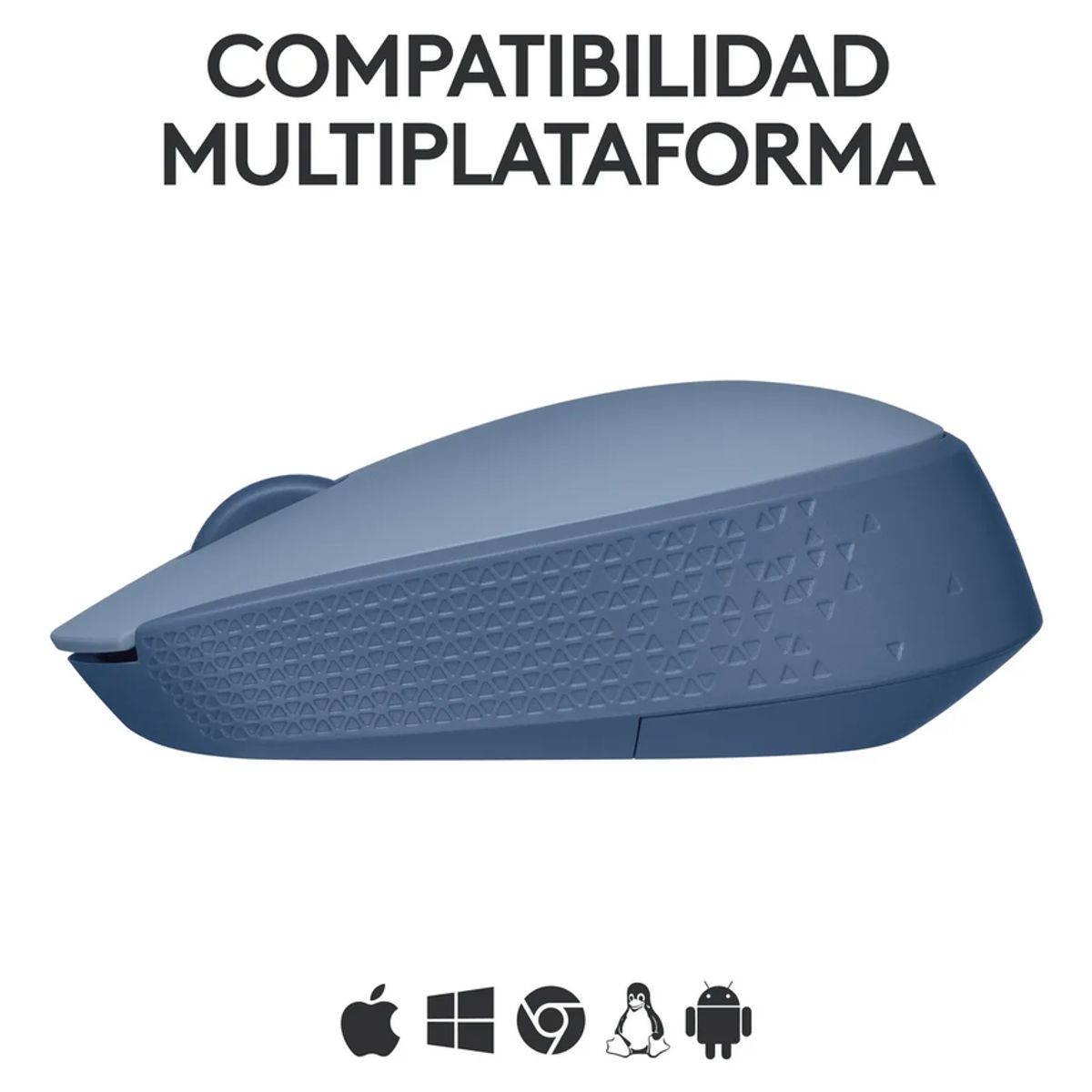 GENERICO - Mouse Logitech M170 inalámbrico blue grey