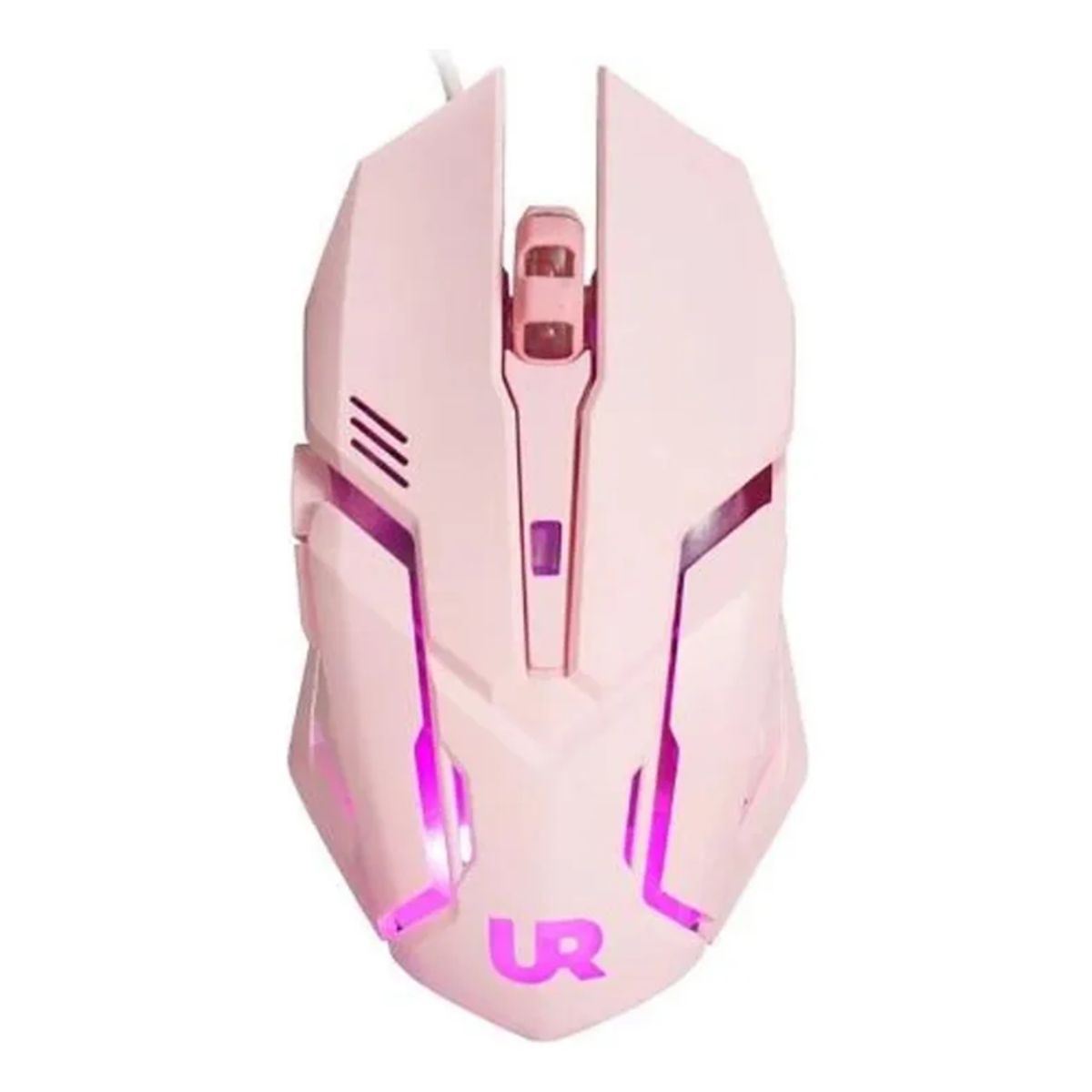 GENERICO - Mouse gamer Pro Urbano usb luces rgb rosado