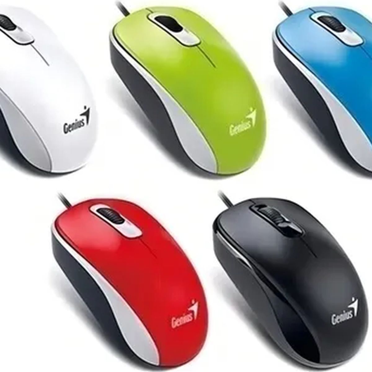 GENERICO - Mouse Genius DX-110 usb blanco elegante