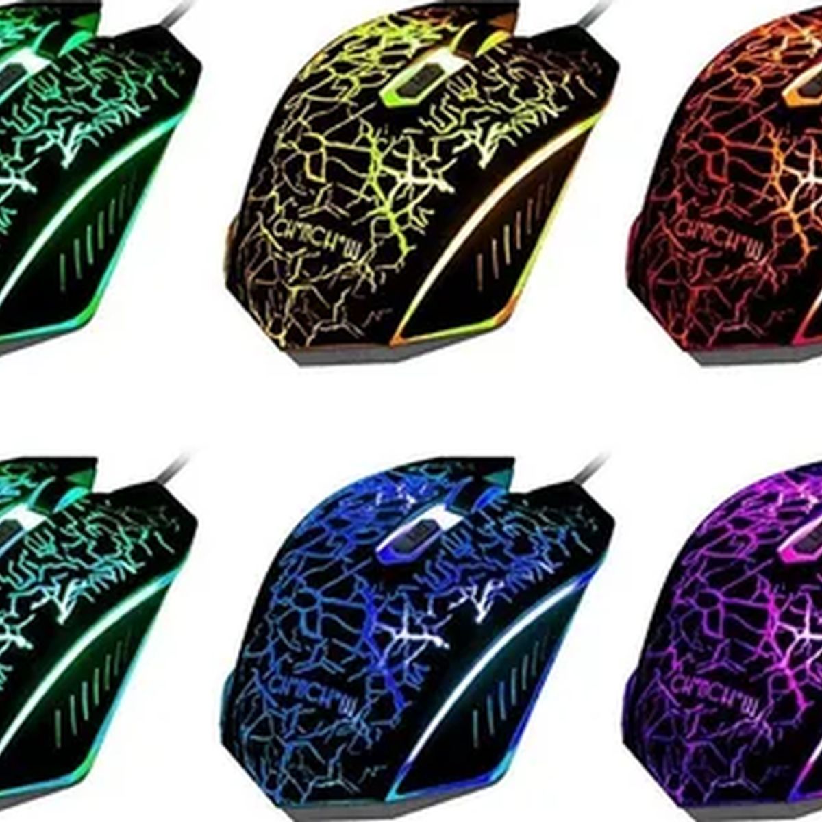 GENERICO - Mouse Urbano Labs gamer pro rgb 3 botones negro