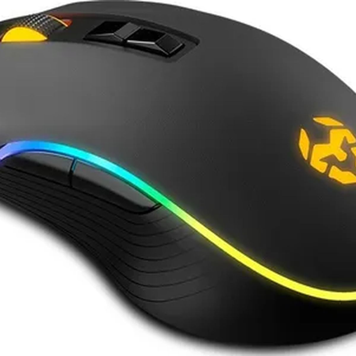 GENERICO - Mouse gamer Krom Kane 8 botones rgb negro