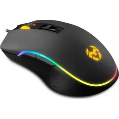 GENERICO - Mouse gamer Krom Kane 8 botones rgb negro