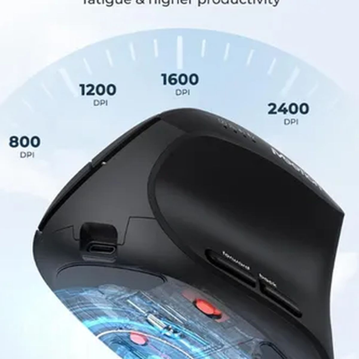 GENERICO - Mouse vertical inalámbrico Meetion Btm008