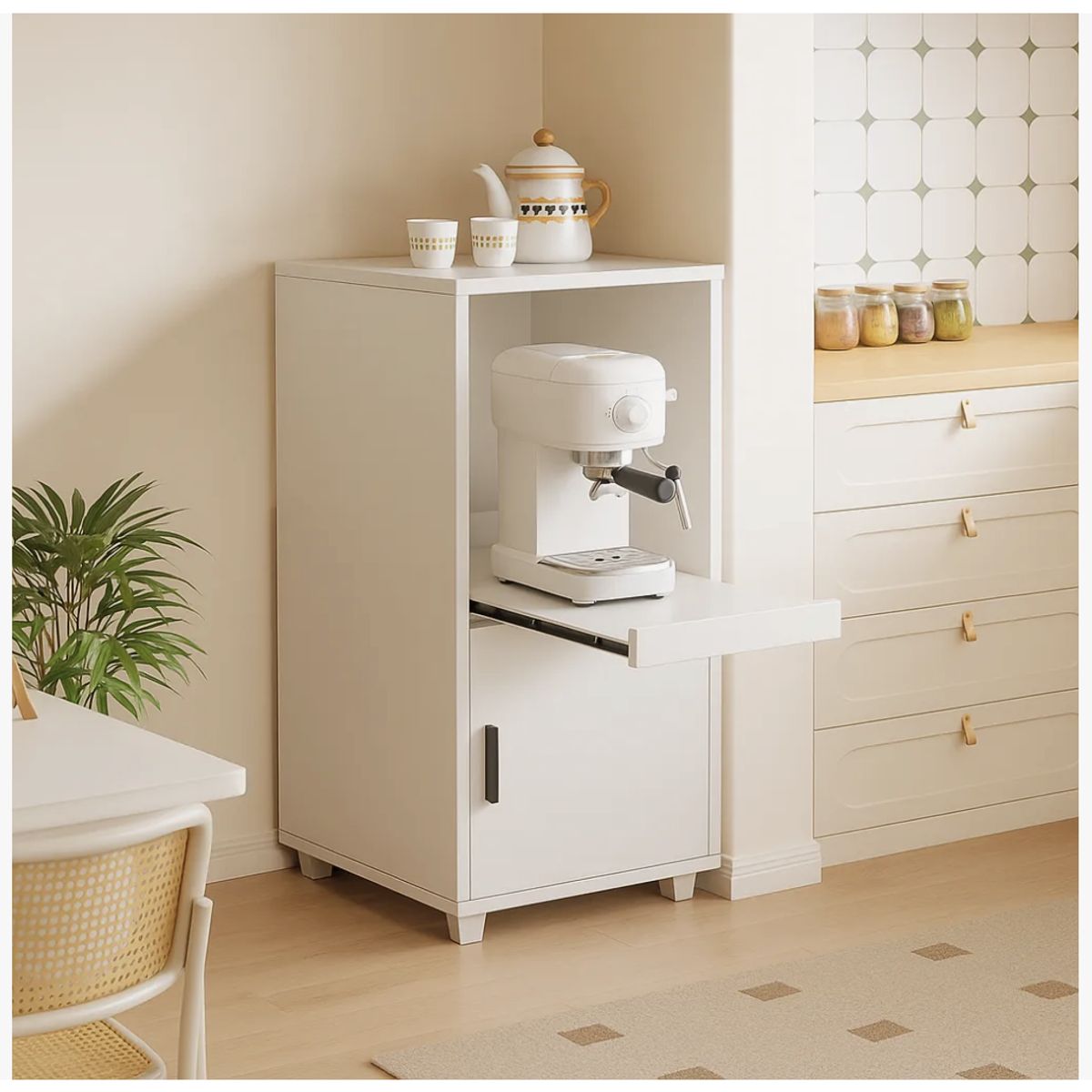 HOMER DESIGN - Mueble De Cocina Porta Microonda Cafetera Aparador Buffet