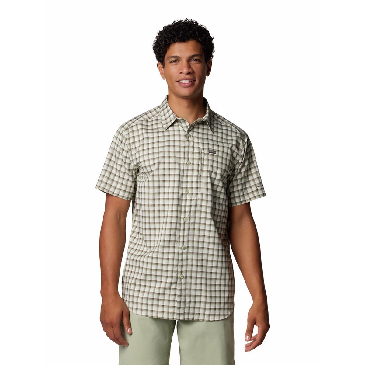 COLUMBIA - Camisa M/C Hombre Silver Ridge Lite Beige COLUMBIA