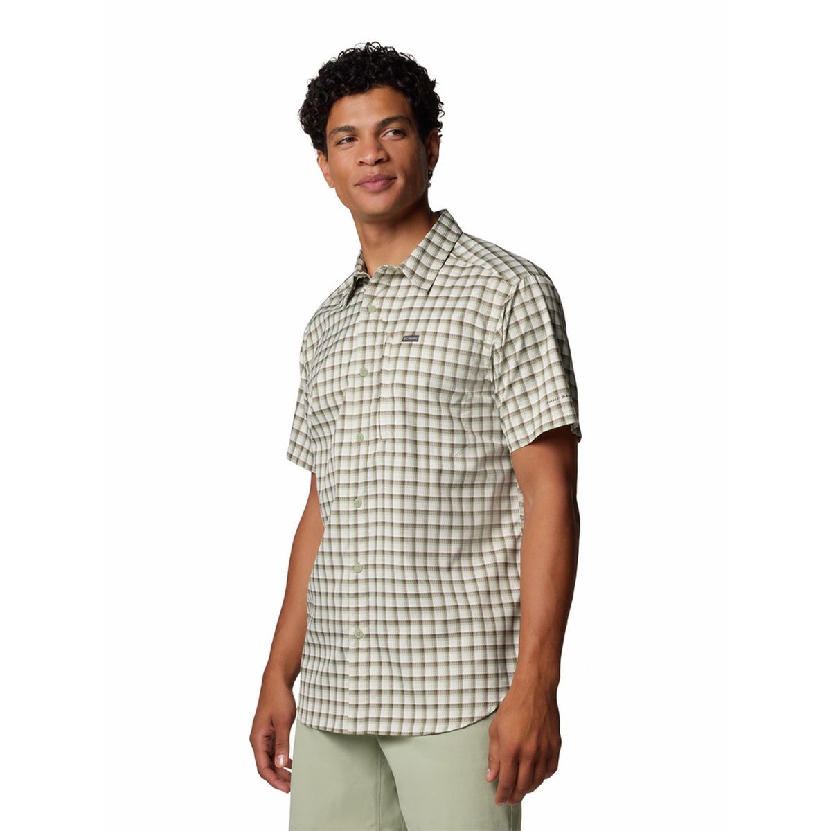 COLUMBIA - Camisa M/C Hombre Silver Ridge Lite Beige COLUMBIA