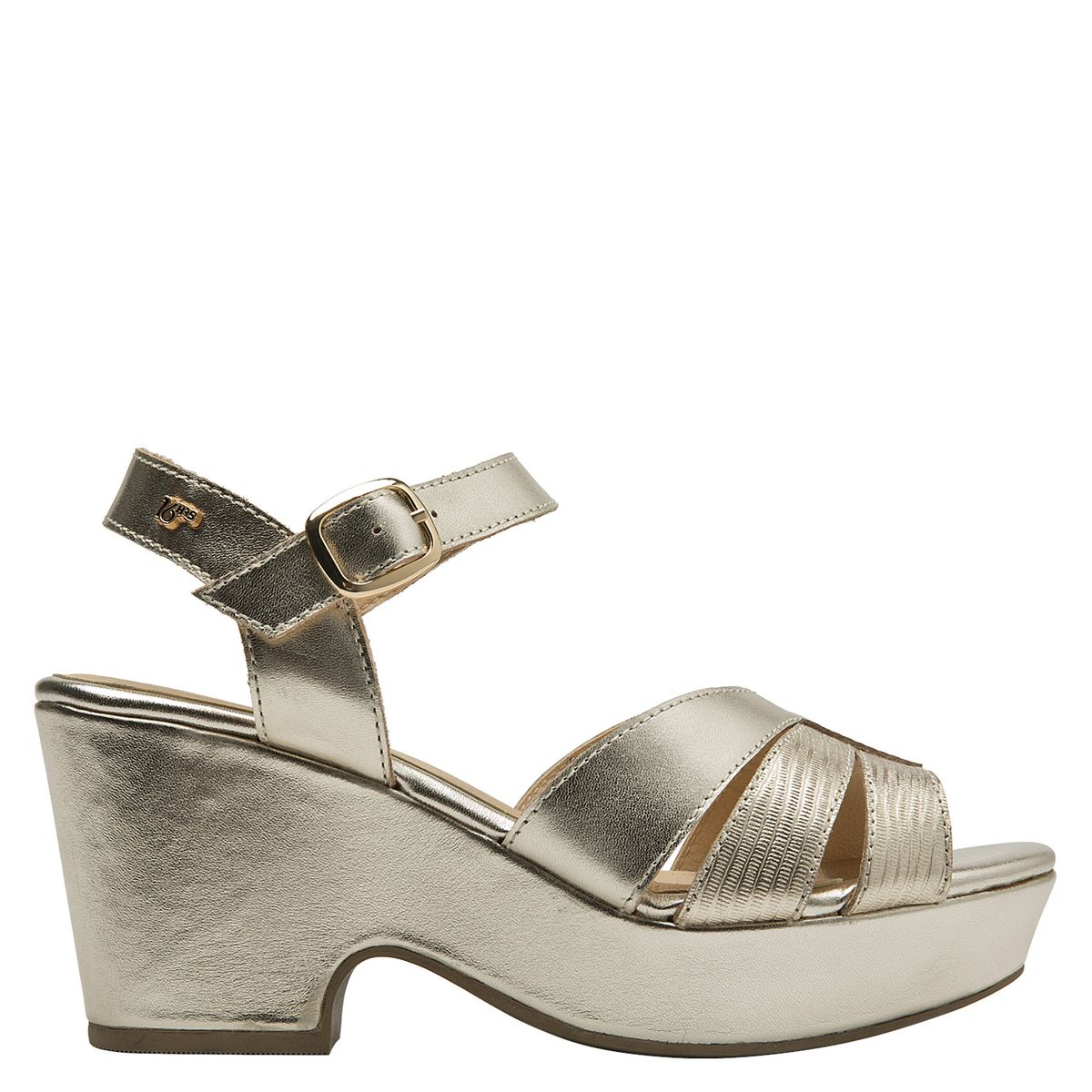 16 HRS - Sandalia Mujer Casual Dorado