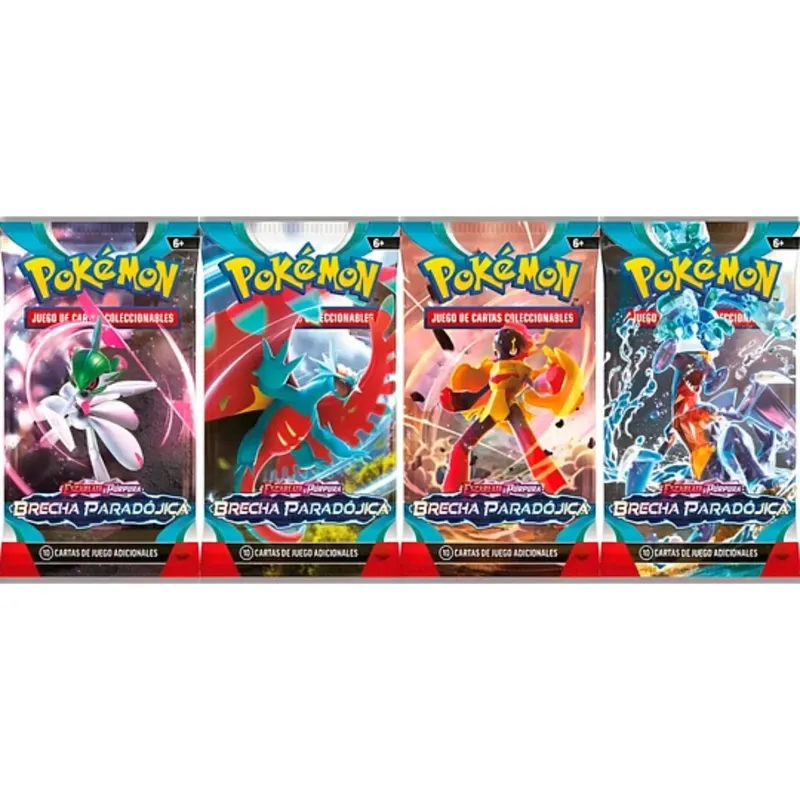 POKEMON - CARTAS POKEMON PACK 4 SOBRES BRECHA PARADOJICA ESPAÑOL