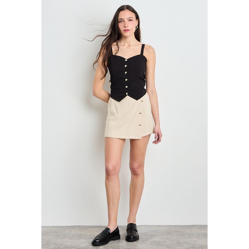 IO - Short Liso Mujer Beige Io