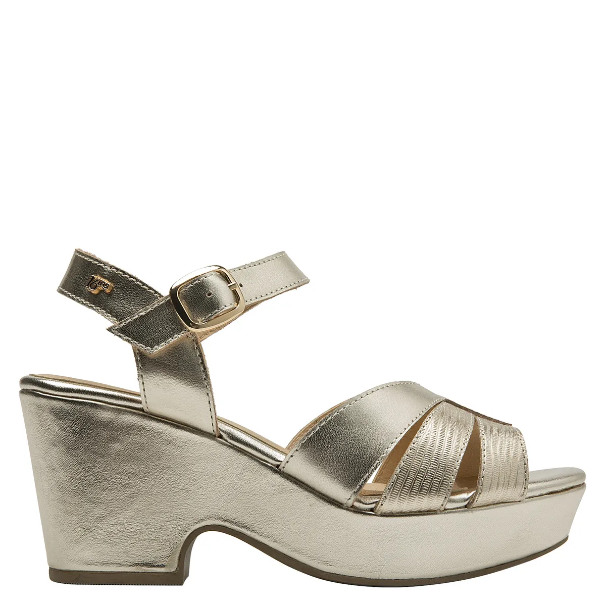 16 HRS - Sandalia Mujer Casual Dorado