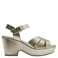 Sandalia Mujer Casual Dorado