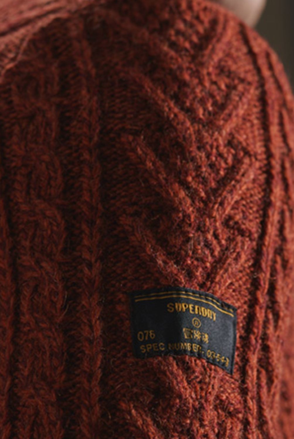 SUPERDRY - Sweater En Punto Trenzado Jacob