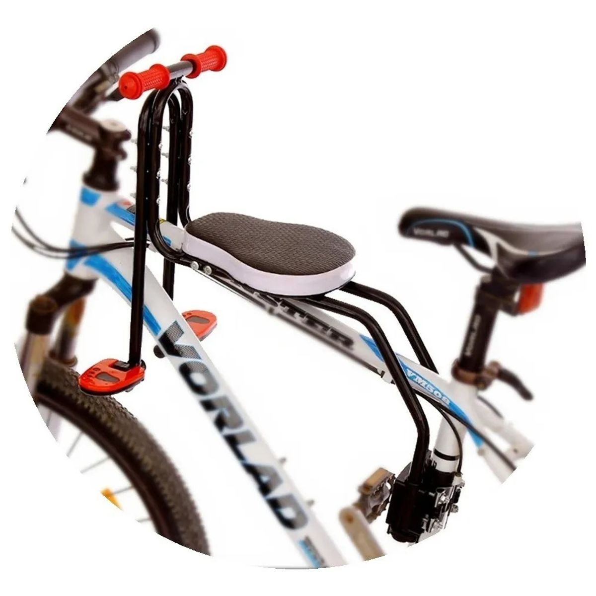 GENERICO - Silla Asiento Delantero Niños Porta Bebés Bicicleta Soporte Bici
