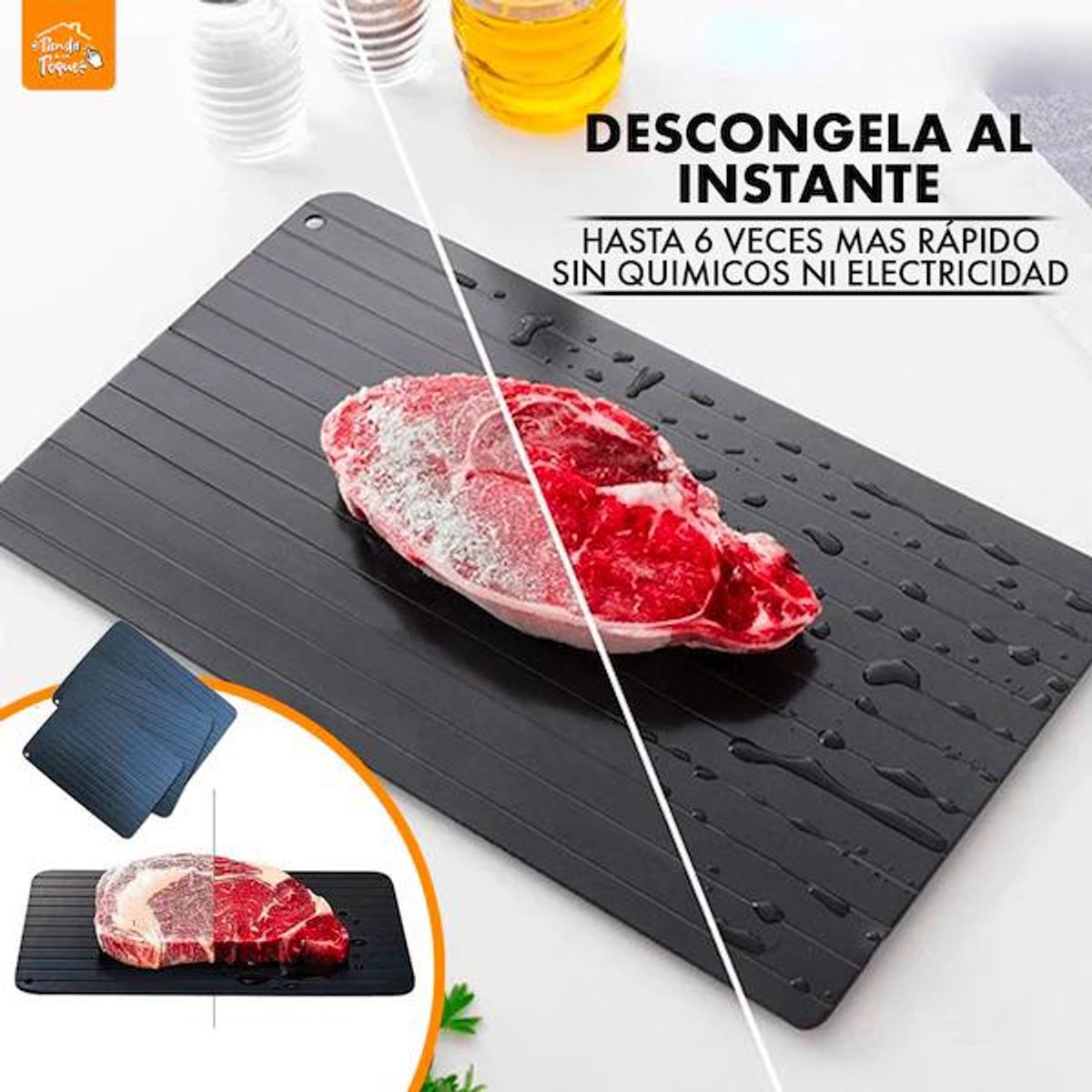 GENERICO - Descongelar Alimentos sin Electricidad Iones de Plata Top Ventas