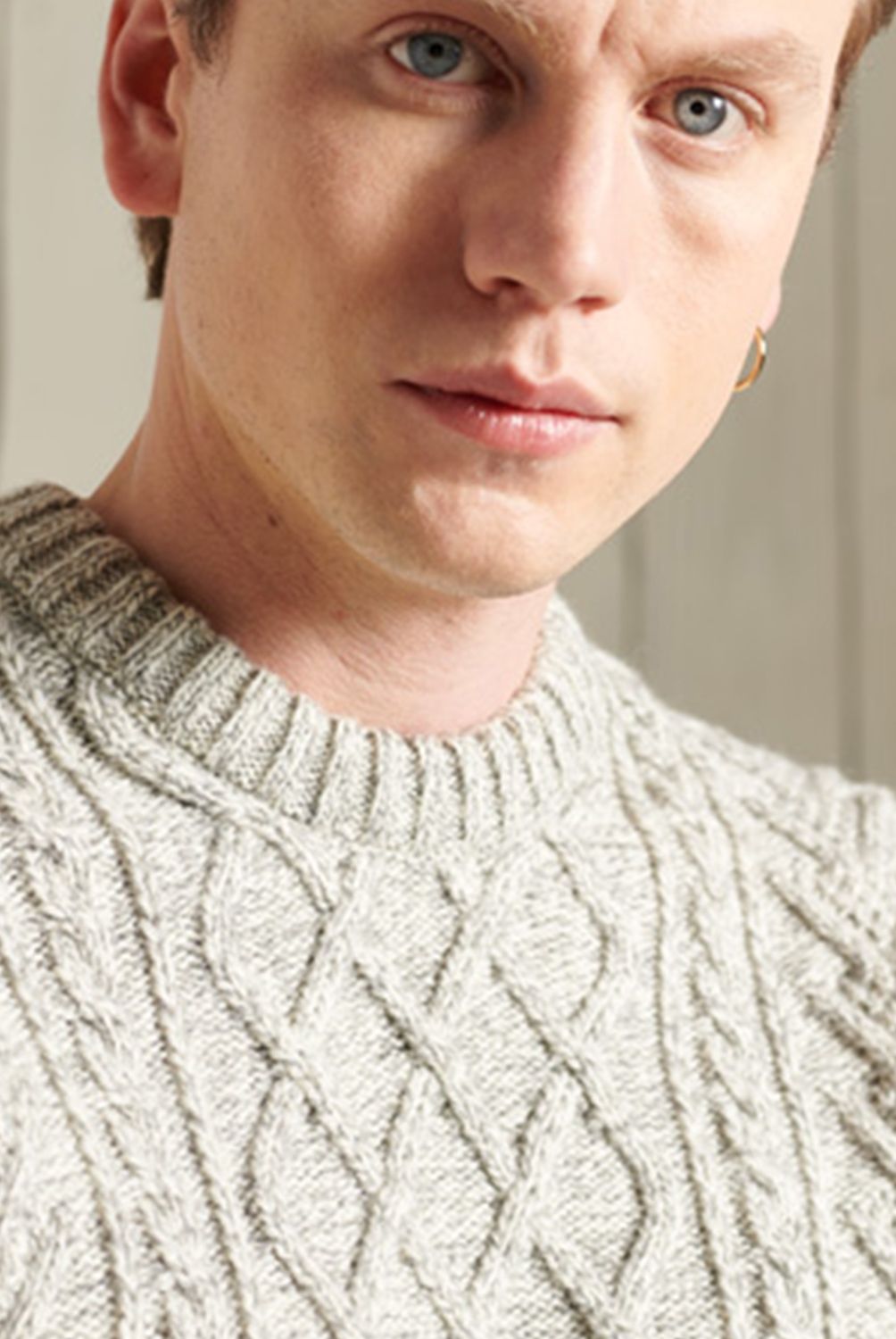 SUPERDRY - Sweater En Punto Trenzado Jacob