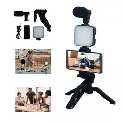GENERICO - Tripode De Celular Con Luz y Microfono Control remoto