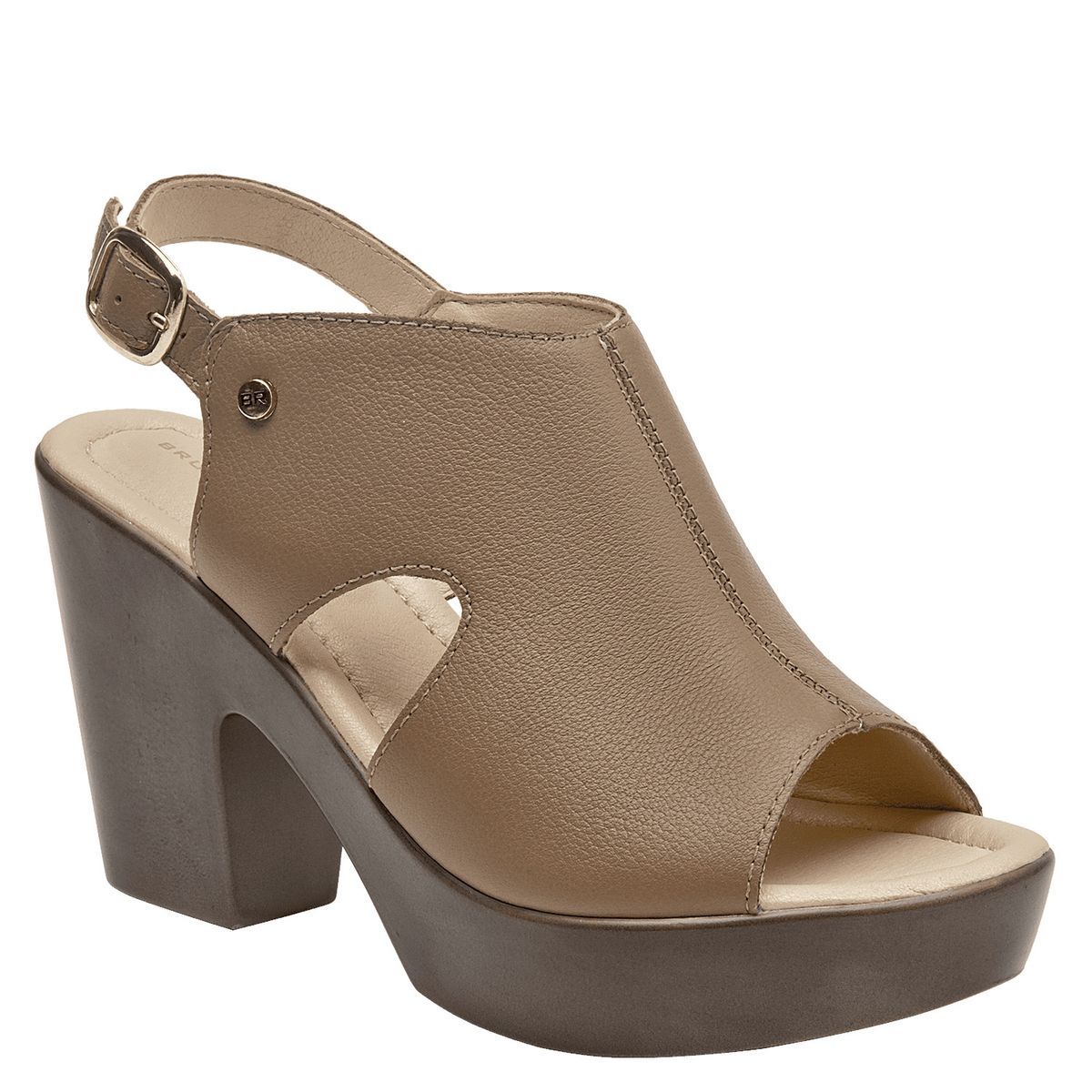 BRUNO ROSSI - Sandalia Mujer Casual Marrón