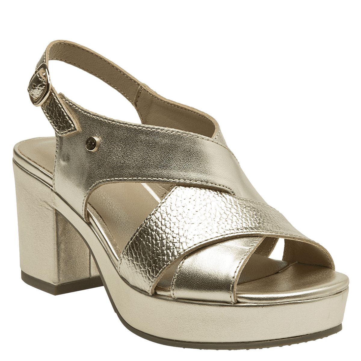 BRUNO ROSSI - Sandalia Mujer Formal Dorado