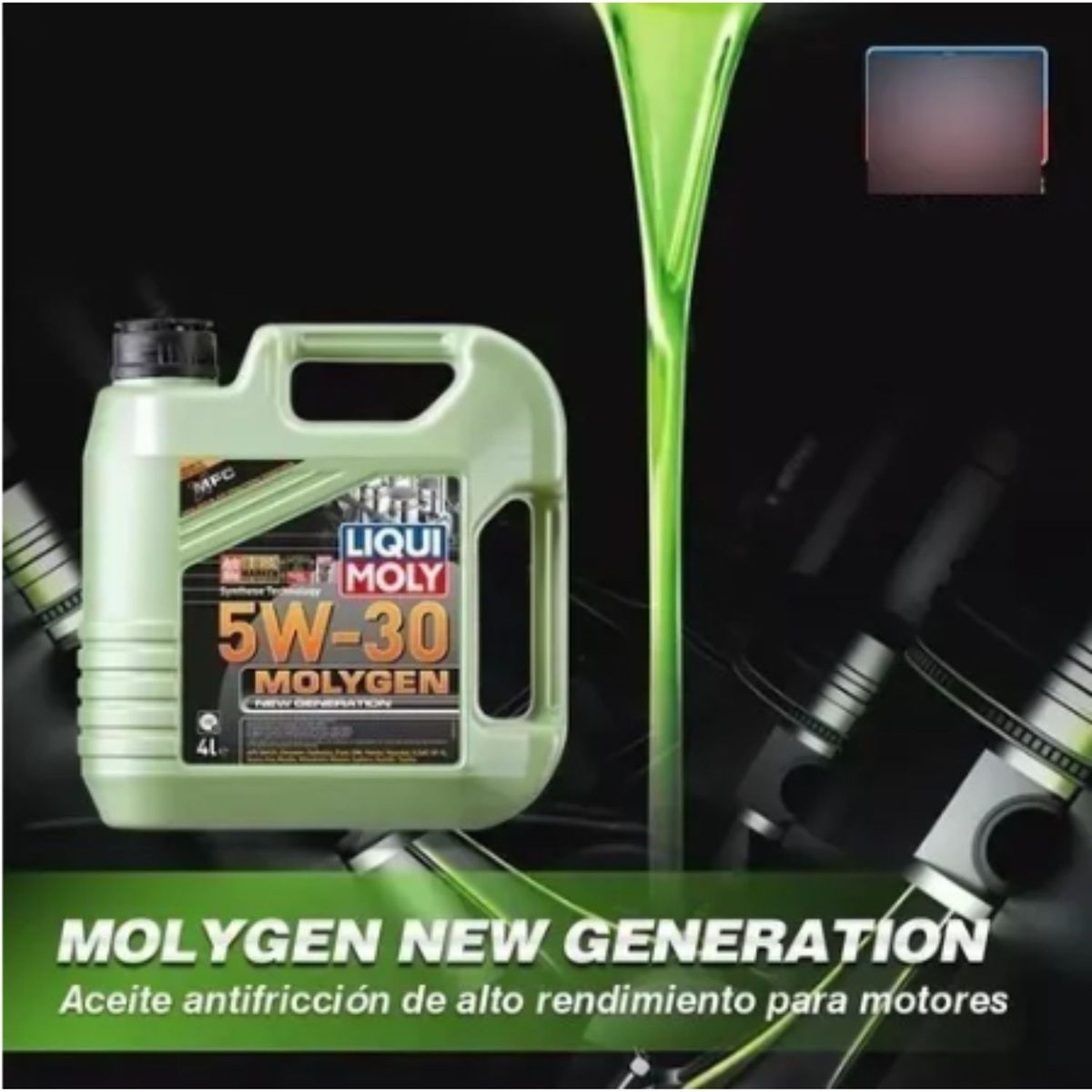 LIQUI MOLY - Aceite Motor 5w30 Molygen Liqui Moly 4 Lts.