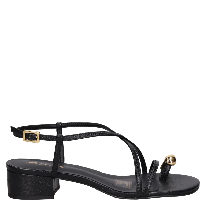 MINGO - Sandalia Mujer Casual Negro Mingo