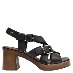 POLLINI - Sandalia Mujer Casual Negro