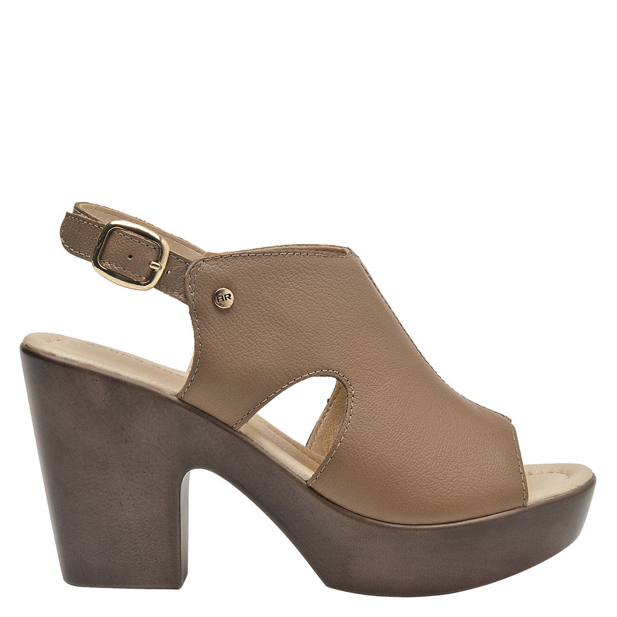 BRUNO ROSSI - Sandalia Mujer Casual Marrón