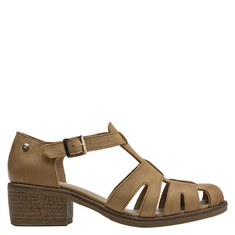 BRUNO ROSSI - Sandalia Mujer Casual Marrón claro