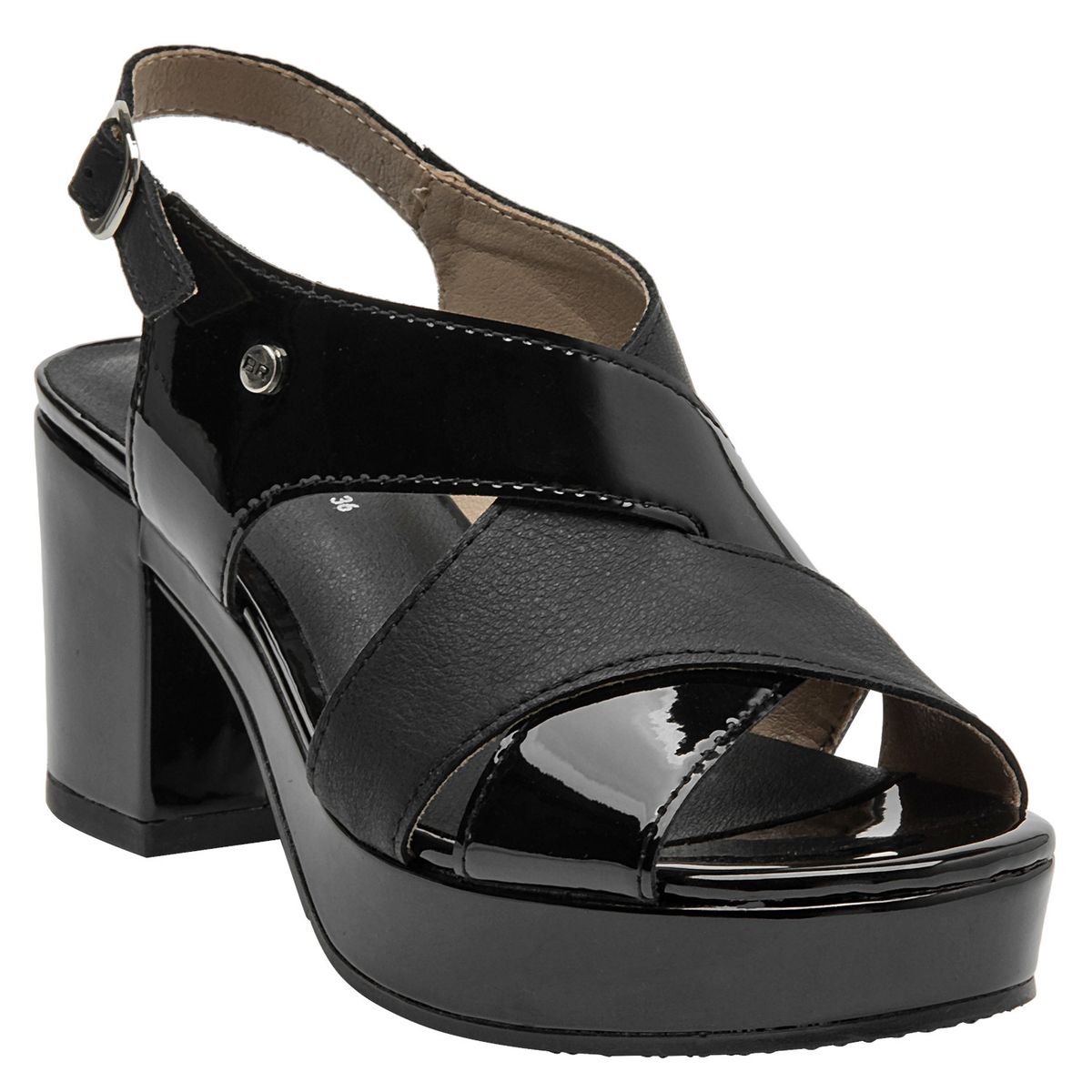 BRUNO ROSSI - Sandalia Mujer Formal Negro