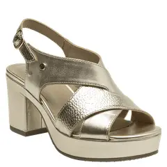 BRUNO ROSSI - Sandalia Mujer Formal Dorado