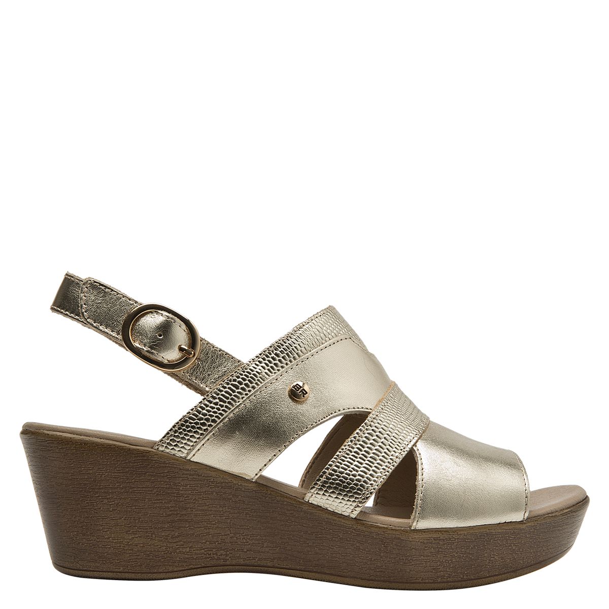 BRUNO ROSSI - Sandalia Mujer Casual Dorado