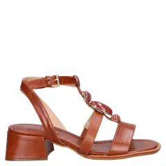 POLLINI - Sandalia Mujer Casual Marrón claro