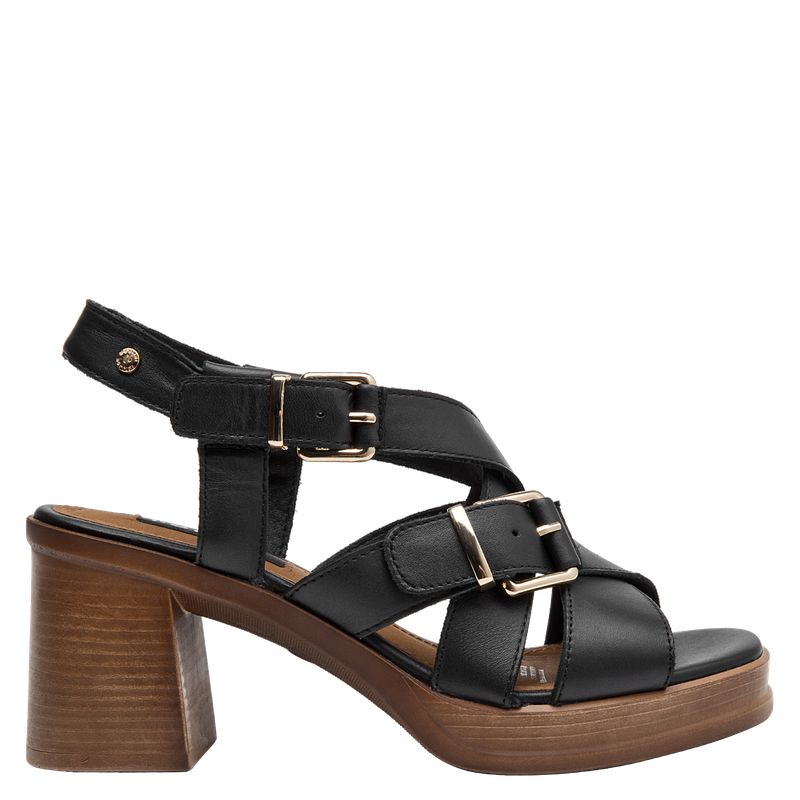 POLLINI - Sandalia Mujer Casual Negro Pollini