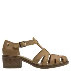 BRUNO ROSSI - Sandalia Mujer Casual Marrón claro