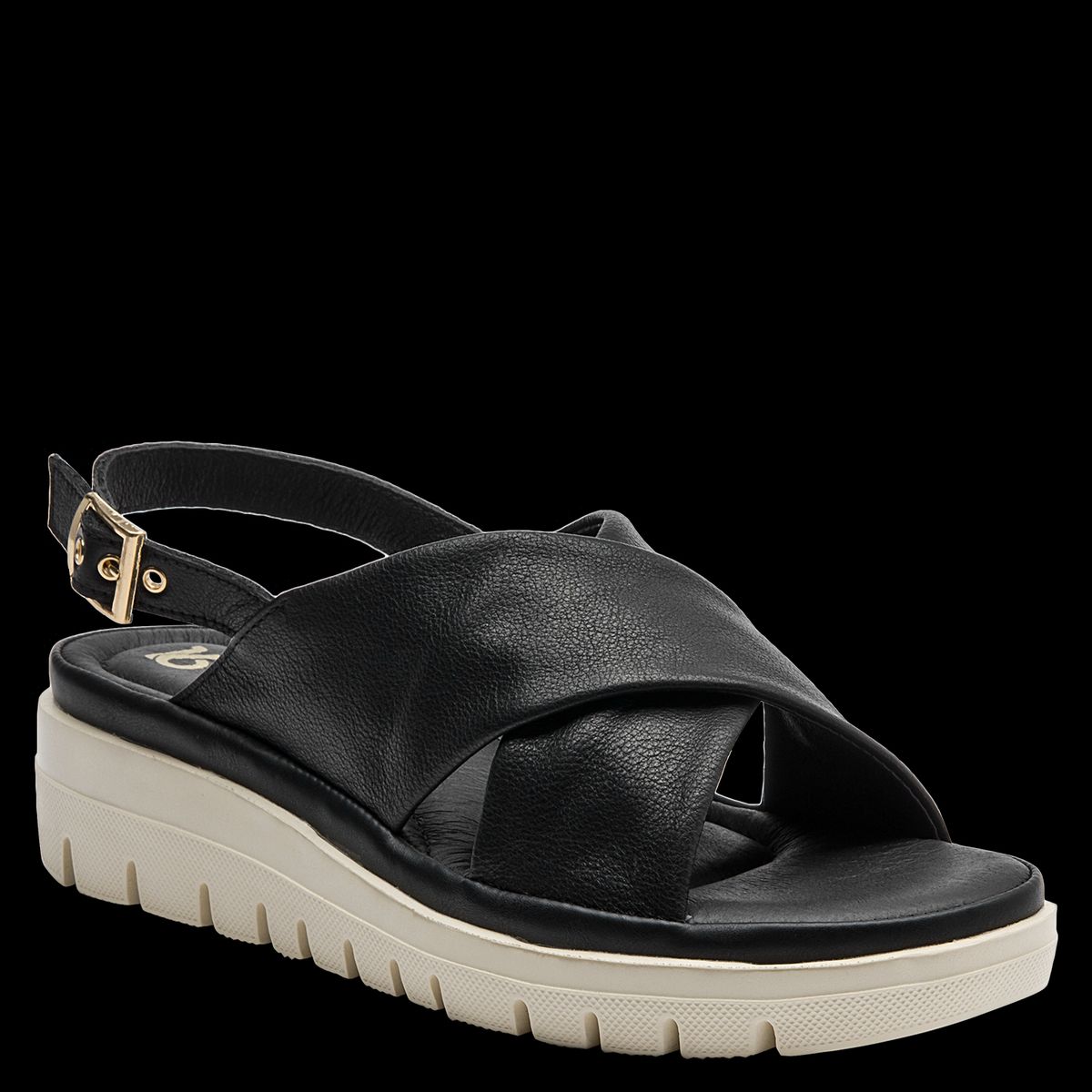 16 HRS - Sandalia Mujer Casual Negro