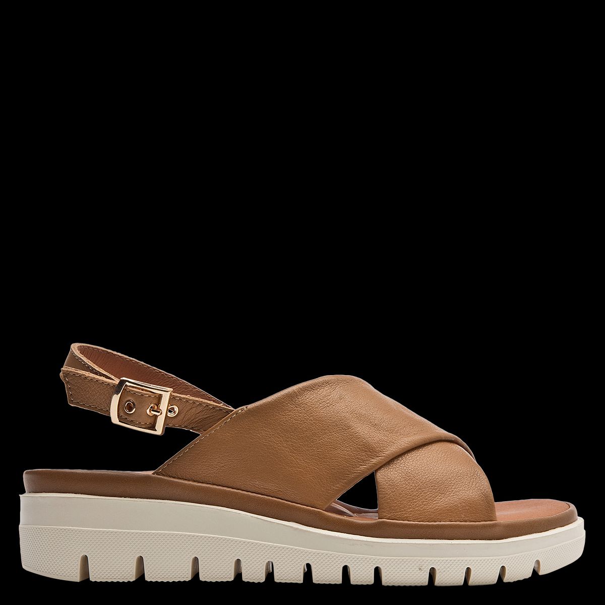 16 HRS - Sandalia Mujer Casual Marrón claro