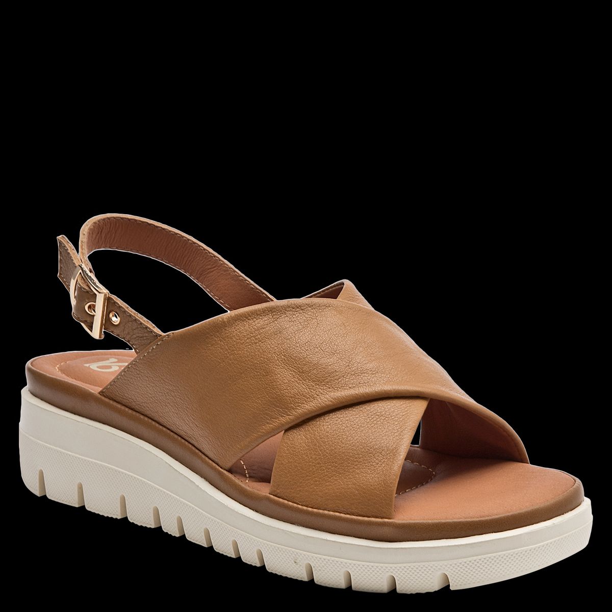 16 HRS - Sandalia Mujer Casual Marrón claro