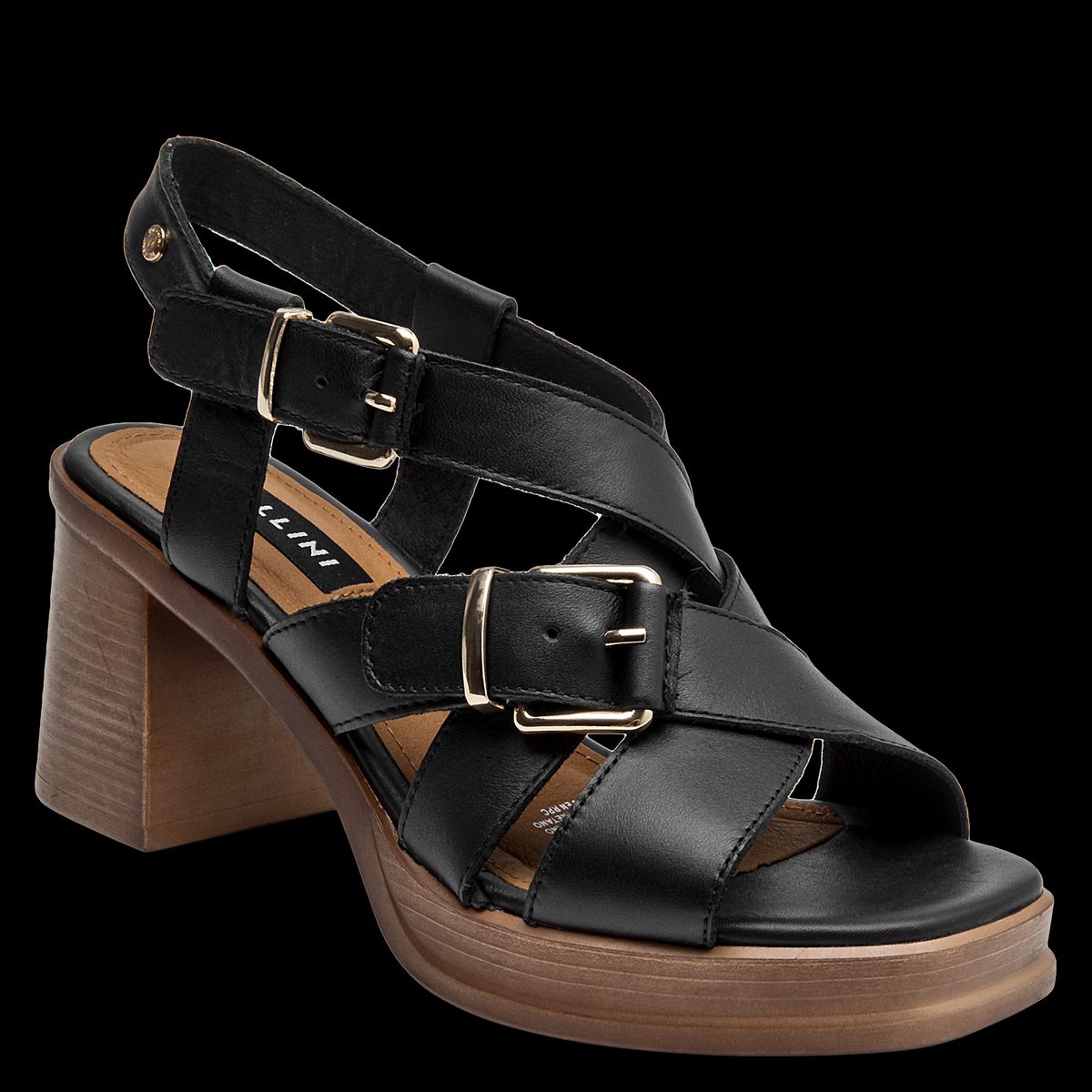 POLLINI - Sandalia Mujer Casual Negro Pollini