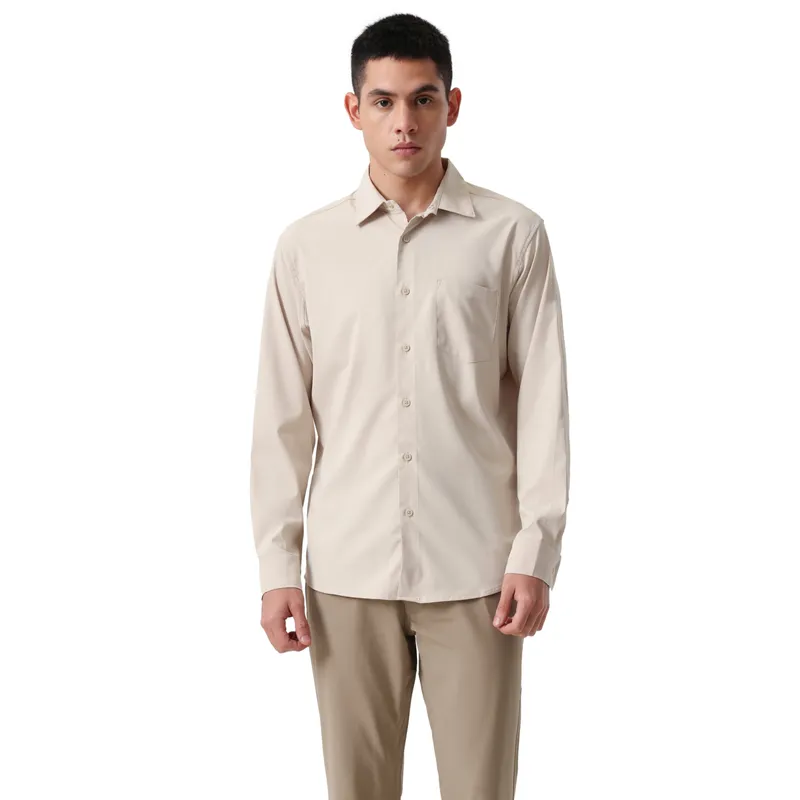 DOCKERS - Camisa Hombre Go LS Regular Fit Khaki Dockers