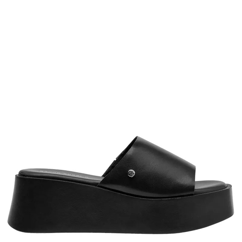 BRUNO ROSSI - Sandalia Mujer Casual Negro Bruno Rossi