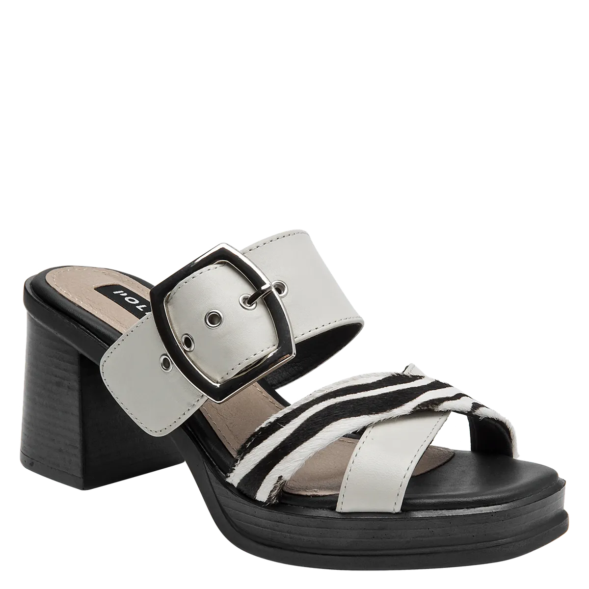 POLLINI - Sandalia Mujer Casual Blanco Pollini