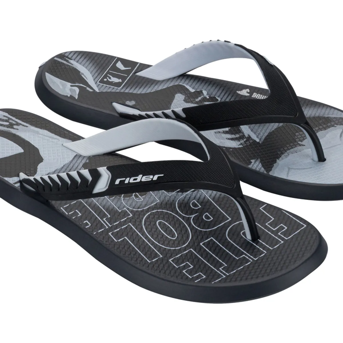 RIDER - Sandalia Hombre Negro/Gris Prime R10 Rider
