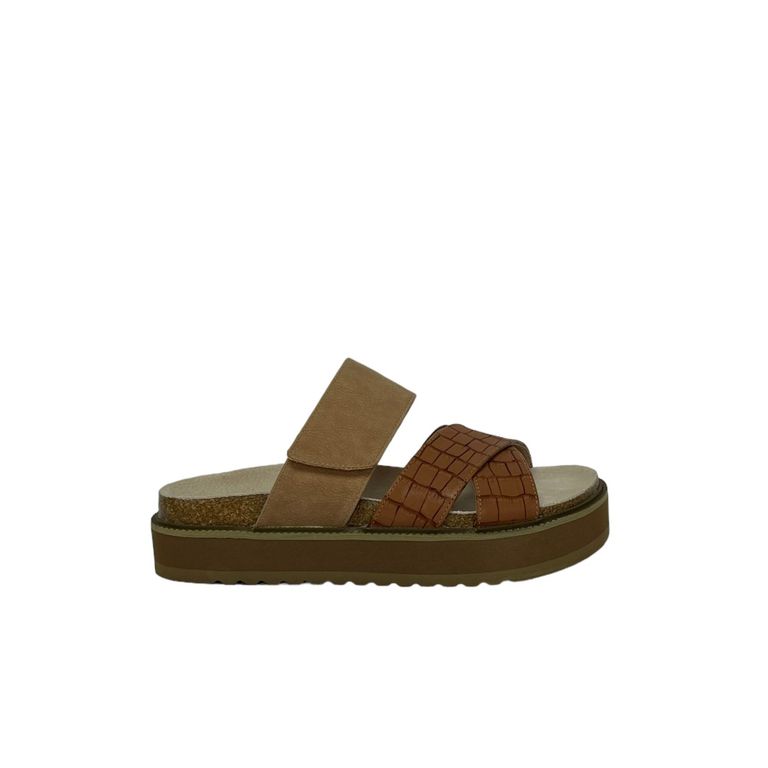 Sandalia Mujer Camel Copa