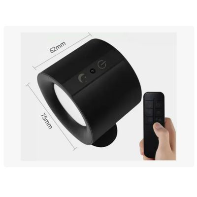 Imagen 2 del producto Aplique De Pared Recargable Con Doble Foco Y Control Negro