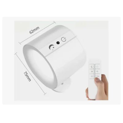 Imagen 2 del producto Aplique De Pared Recargable Con Doble Foco Y Control Blanco