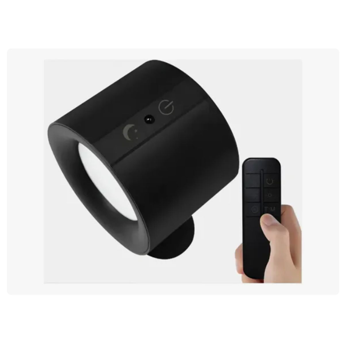 Aplique De Pared Recargable Con Doble Foco Y Control NEGRO, marca GENERICO - Foto Principal