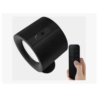 Aplique De Pared Recargable Con Doble Foco Y Control NEGRO